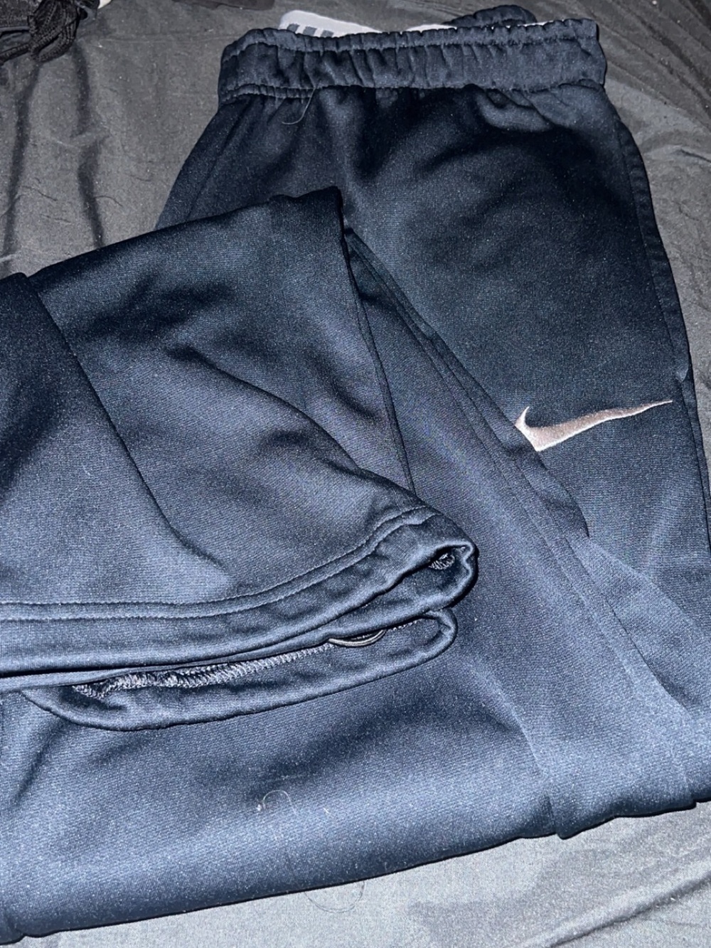 Nike Navy Blue Therma-FIT Pullover with White Swoosh